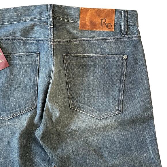 Raven Denim Vic Slim Straight Denim Jeans in Alloy Size 33 x 34 NWT $199 - Picture 10 of 11